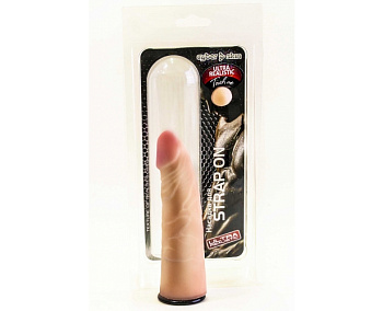 Насадка на страпон киберкожа в блистере 17 см х 4 см