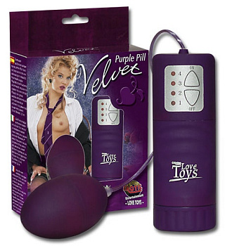 Виброяйцо с велюровой оболочкой