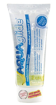 Гель-смазка "Aqua glide" с запахом банана 100мл
