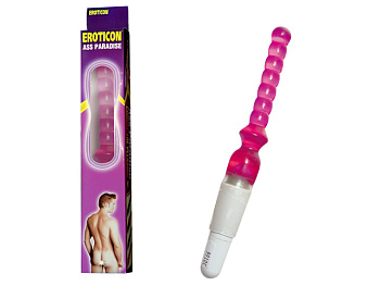 Вибратор анальный 25 х 2,5 см, фиолетовый