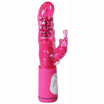 Вибратор с клиторальным стимулятором, 7 режимов вибрации