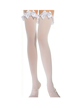 Чулки белые c бел. бантами (One Size)