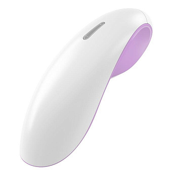 Клиторальный стимулятор бело-розовый