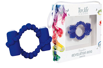 Виброкольцо двойное синее