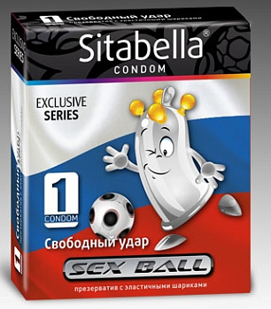 Презерватив "Sitabella"Sex ball Свободный удар 1шт.