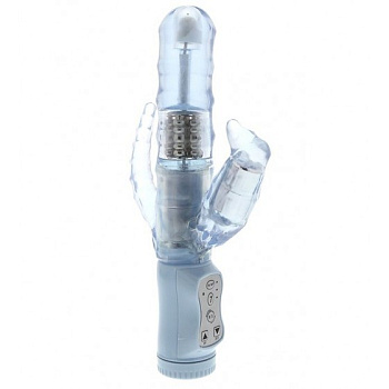 Вибратор с тройной стимуляцией 3,5 см