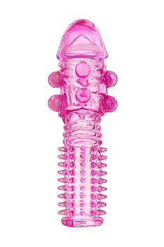 Насадка с шариками, розовый, 14 см