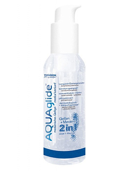 Вагинальная смазка + массаж 2в1 AQUAglide 125мл