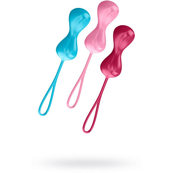 Двойные вагинальные шарики «Balls», цвет мульти, Satisfyer