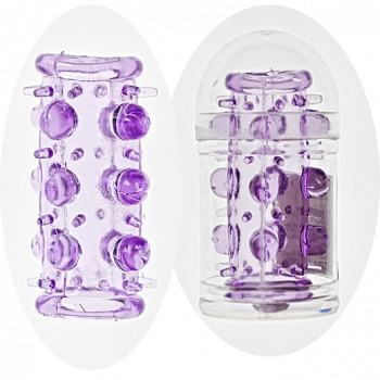 Насадка на фаллос с шипами и бусинами