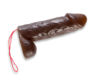 Мыло Пенис коричневый 13 см