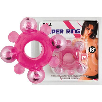 Кольцо розовое