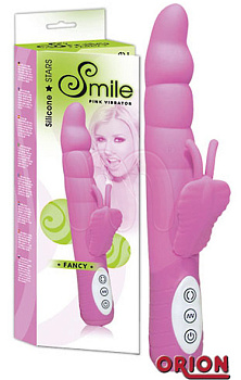 Вибратор с клиторальным стимулятором "Fancy""