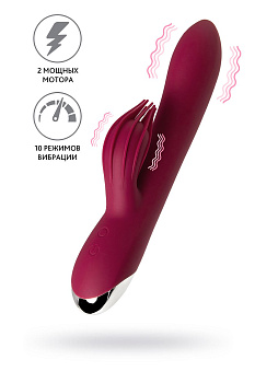 Вибратор с клиторальным стимулятором L'EROINA by TOYFA Sangra