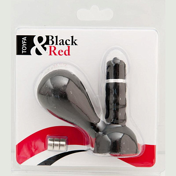 Вибратор на сосок с грушей черный