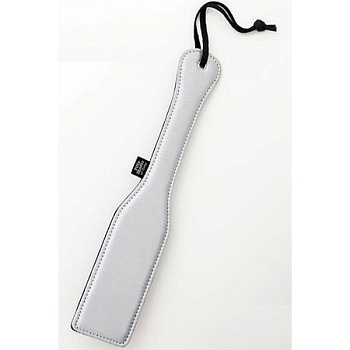 Шлепалка сатиновая серебристая