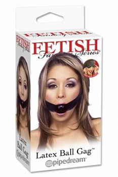 Кляп  LATEX BALL GAG черный