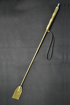 Стек с деревянной ручкой бронза