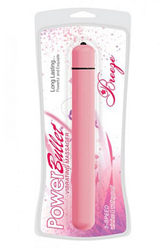 Вибромассажер Breeze 5" PowerBullet Pink тонкий розовый