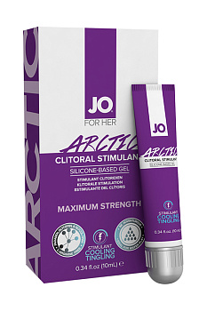 Гель возбуждающий охлаждающий для клитора на силикон. основе мощного действия JO 10 мл