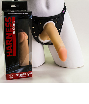 Страпон с поясом "HARNESS" L 178 мм D 38 мм