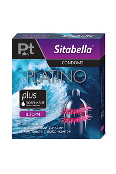 Презерватив "Sitabella"Platino "Шторм" 1шт.