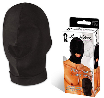 Эластичная маска на голову с прорезью для рта