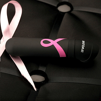 Черный вибратор с эмблемой