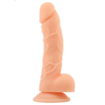 Фаллоимитатор на присоске с мошонкой Naked Legend Labour