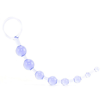 Анальная цепочка First Time Love Beads фиолетовая