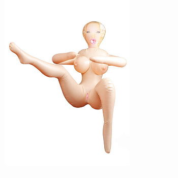 Кукла надувная Келли Кармелл (в сидячей позиции высота 85 см.)