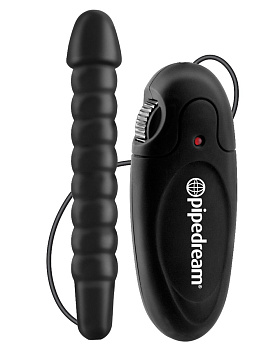 Анальный стимулятор VIBRATING BUTT BUDDY с вибрацией с пультом черный