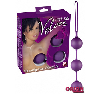 Шарики вагинальные 3шт Velvet Balls