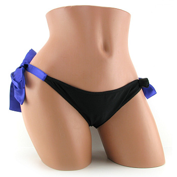 Трусики с вибрацией на завязках BLACK ROSE
