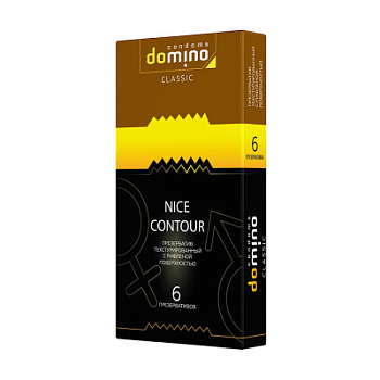 Презервативы DOMINO ребристые CLASSIC NICE CONTOUR 6 шт