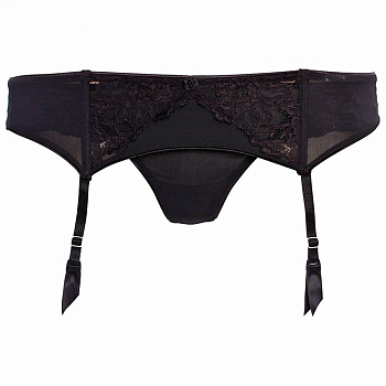 Пояс для чулок черный L