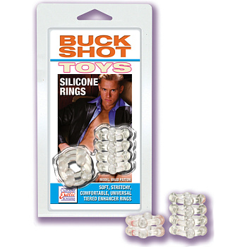 Набор из двух насадок Enhancer Rings на пенис прозрачный