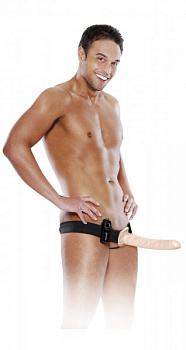 Мужской страпон "Hollow Strap-on" с вибрацией