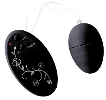 Черное виброяйцо с дистанционным пультом