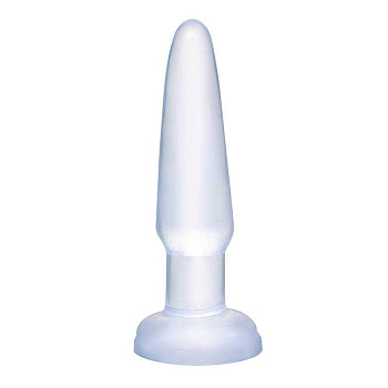 Анальная втулка Beginner's прозрачная, L=10,9см, d=2,4см