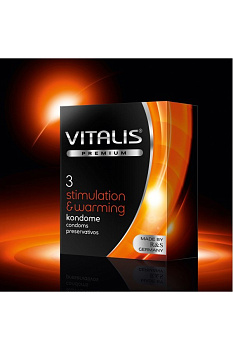 Презервативы "VITALIS" №3 с согревающим эффектом 3 шт
