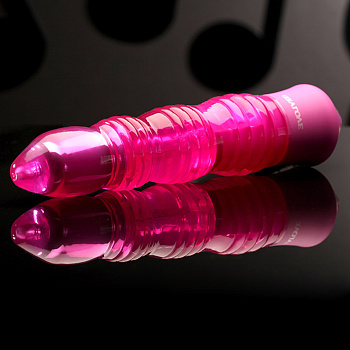 Ребристый розовый вибратор SYMPHONY SERENADE