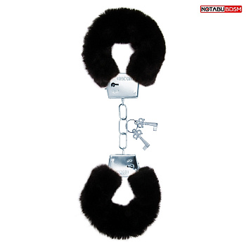 Наручники меховые черный