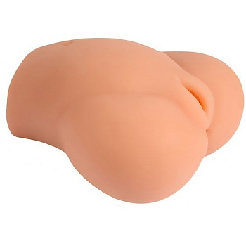 Мастурбатор-полуторс с двумя отверстиями вагина и анус