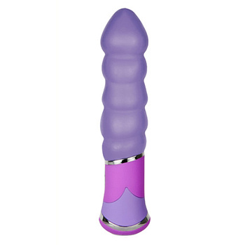 Вибратор 11,4 см, 10 режимов вибрации, силикон, фиолетовый