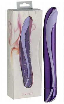 Фиолетовый вибратор "Exude"