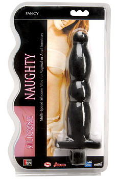 Вибратор 17,8 см силиконовый многоскоростной водонепроницаемый черный