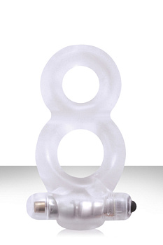 Эрекционное вибро-кольцо RENEGADE MAN'S RING прозрачное