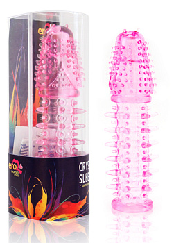 Закрытая насадка "Crystal sleeve" с шипиками