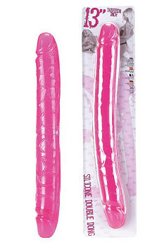 Фаллоимитатор двойной красный 33 см